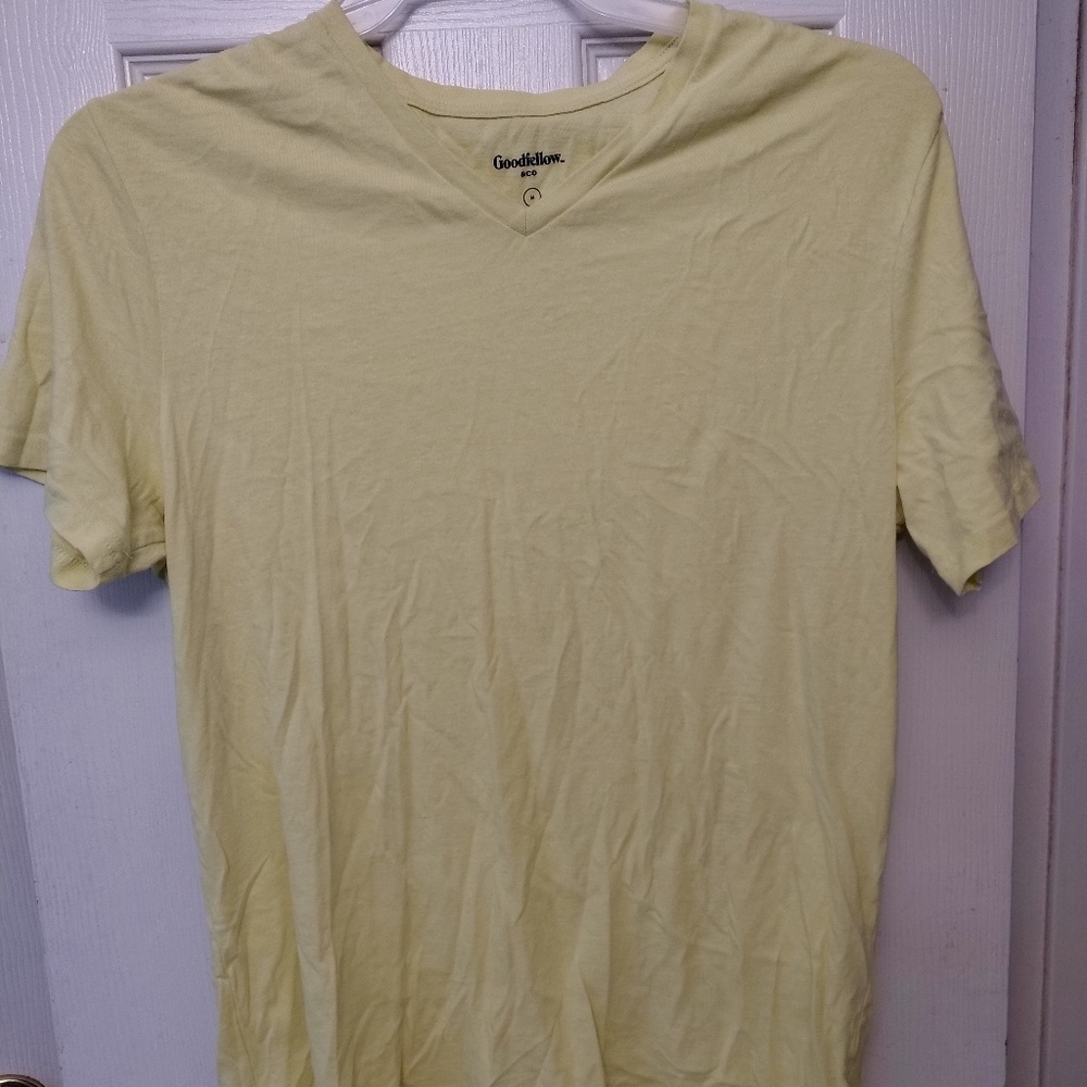 Mens Goodfellow Co Neon Yellow Short Sleeve Tee